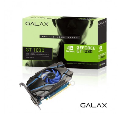 VGA (การ์ดแสดงผล) GALAX GEFORCE GT1030 2GB GDDR5 64 BIT  3Y
